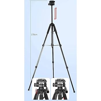 Amazon | 三脚 カメラ三脚 1.7M スタンド スタジオ 写真撮影